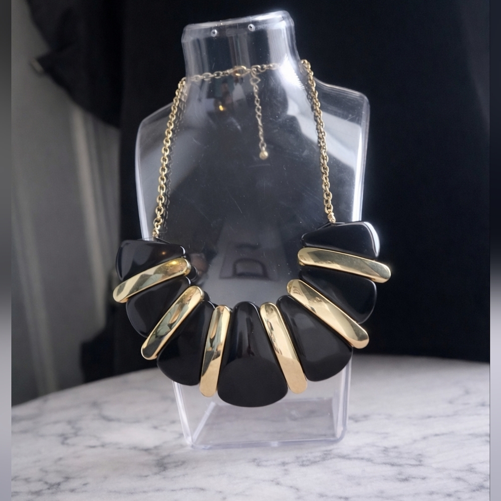 Black & Gold Statement Necklace